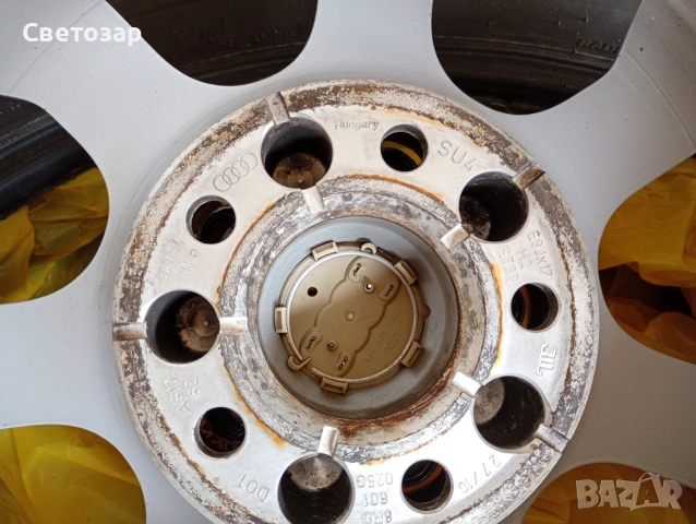 Оригинални джанти Ауди 17 цола 5/112 ЕТ 39 J8/  66.5, снимка 8 - Гуми и джанти - 52375112