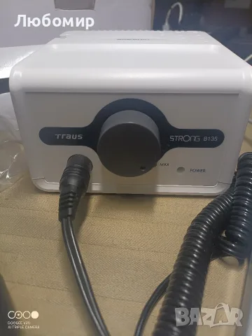 Saeshin STRONG B135 Тренажор за нокти Електрически 100W Бял с педал с 40000 оборота , снимка 4 - Продукти за маникюр - 55403842