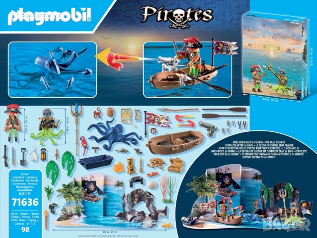 Playmobil 71636 ; Могъщи пиратски герои ; Пиратски кораб, снимка 3 - Конструктори - 54627487