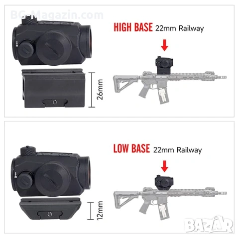 Тактически малък бързомер с технология MOTAC SIG SAUER ROMEO5 за оръжие пушка прицел еърсофт лов, снимка 7 - Оборудване и аксесоари за оръжия - 54027309