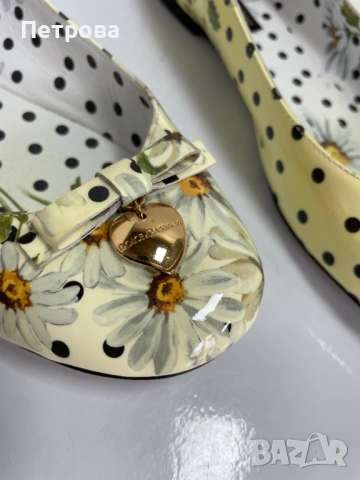 Кожени балеринки Dolce & Gabbana 37.5 Оригинал, снимка 4 - Дамски ежедневни обувки - 54721085