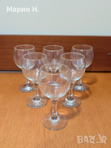 Комплект чаши за вино, 6 броя, чисто нови