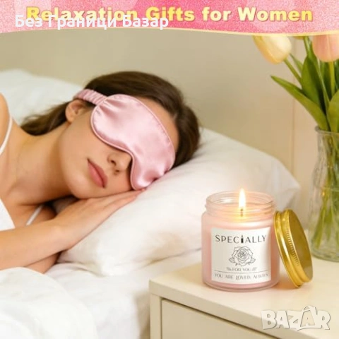 Нов Луксозен подарък за мама комплект с одеяло и термо чаша релакс 13 части, снимка 7 - Подаръци за жени - 54057478