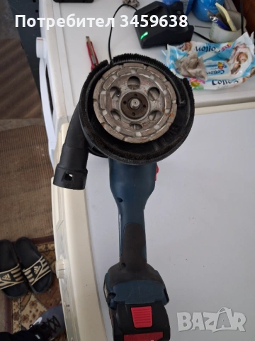 Бетон шлайф BOSCH GBR18V, снимка 8 - Ъглошлайфи - 54450707