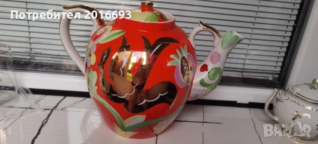 Чайник и захарничка от соца., снимка 2 - Други - 54494893