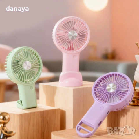 6631 Мини вентилатор със стойка за телефон, USB, 19 см, снимка 6 - Вентилатори - 54364927