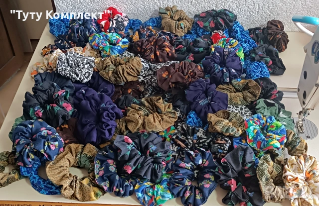 Продавам на едро 240 броя ластици скрънчи за коса, снимка 4 - Аксесоари за коса - 54081822