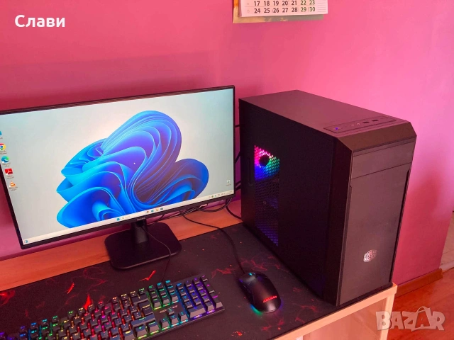 Геймърски компютър Cooler Master AMD 8x3,30GHz, Nvidia GTX 750TI, 16GB RAM, SSD, Windows 11 Pro, снимка 3 - Геймърски - 54400011