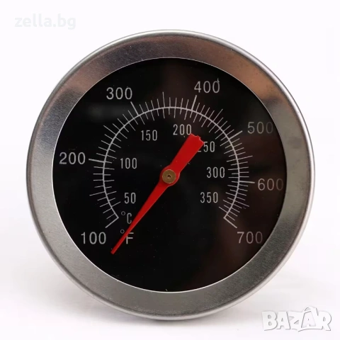 Професионален аналогов термометър за барбекю и пушилня 0-350°C, неръждаема стомана 10172, снимка 8 - Колиета, медальони, синджири - 54659755