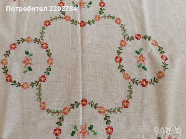 Битови, бродирани карета за маса, снимка 8 - Покривки за маси - 55639477