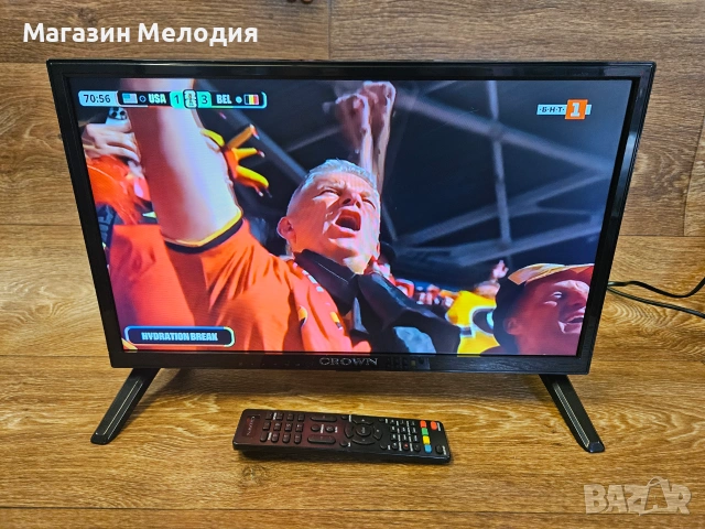 19" Телевизор Crown 19J110HD (19 инча) – Перфектен за кухня, каравана или камион, на 12V и 220V, снимка 6 - Телевизори - 55258418