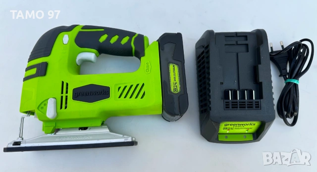 Greenworks G24JS - Акумулаторен прободен трион 24V като нов!