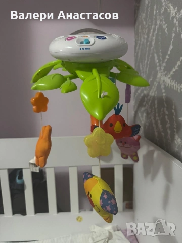 Въртележка за кошара Winfun с музика, проектор и подвижни играчки, снимка 3 - Музикални играчки - 55261029