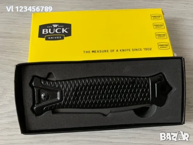 Сгъваем автоматичен нож Buck-Da148-90х225 мм Black eddition, снимка 6 - Ножове - 54000892