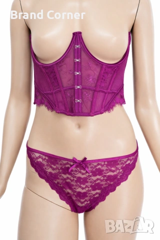Hunkemöller дантелено дамско долнище 2XL в цвят фуксия/магента, снимка 4 - Бельо - 54535013