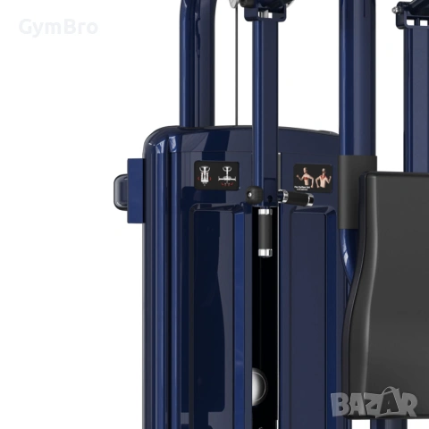 Real Leader M7PRO-1011 – професионална машина за пек дек/задно рамо - Pec Fly / Rear Deltoid, снимка 3 - Фитнес уреди - 55259050