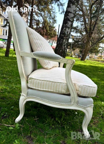 Елегантно и комфортно кресло в провансалски стил, снимка 6 - Антикварни и старинни предмети - 54195642