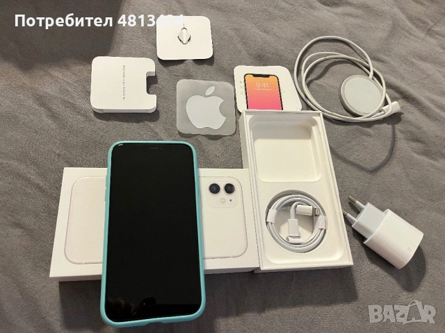 iPhone 11 white бял 81% батерия пълен комплект, снимка 8 - Apple iPhone - 54547915