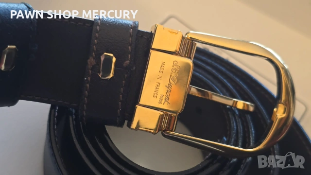 Продавам мъжки, луксозен колан S.T. Dupont, снимка 3 - Колани - 55266939