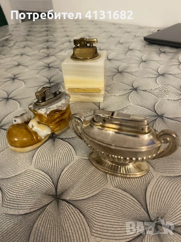 Лот от три настолно работещи запалки 