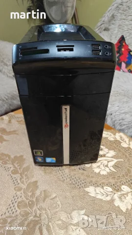 компютърна кутия packard bell с захранване записвачка и хард