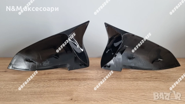 Капаци огледала BMW F10 F11 F12 F01 Facelift черен гланц M Style щипки, снимка 2 - Аксесоари и консумативи - 54334238
