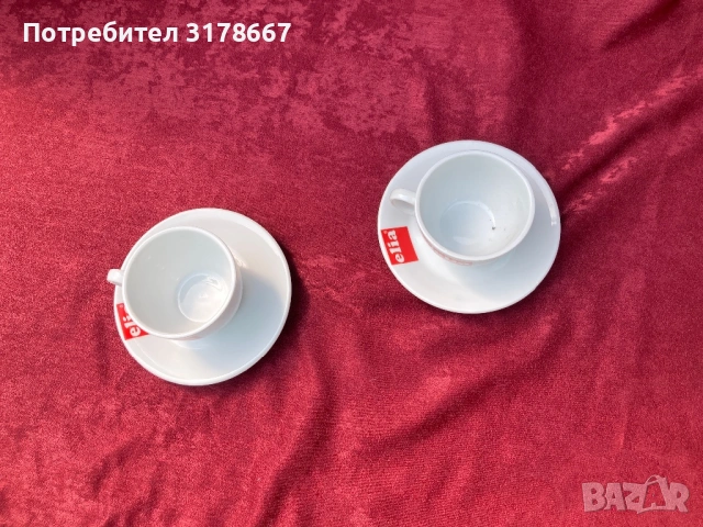Чаши за кафе с чинийки - малки и големи, снимка 3 - Сервизи - 54538721