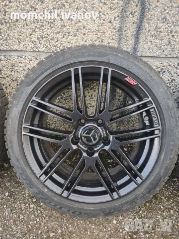 17" оригинални джанти "AEZ", свалени от Mercedes W204, 5х112, /ВАГ/, с датчици за налягане в гумите, снимка 7 - Гуми и джанти - 54990722