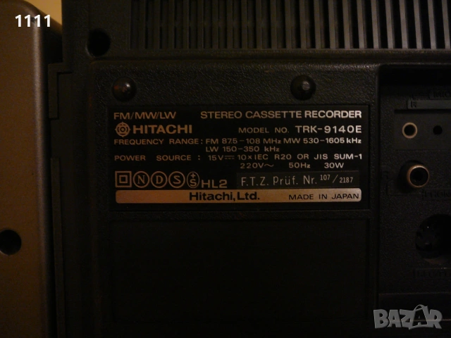 HITACHI TRK-9140E, снимка 10 - Ресийвъри, усилватели, смесителни пултове - 54149291