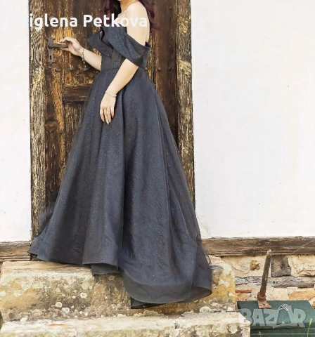 Стилна, черна бална рокля, снимка 2 - Рокли - 54372393