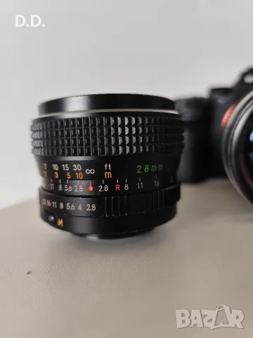 М42 обективи Chinon F2.8 28mm & 135mm, снимка 3 - Обективи и филтри - 55313618