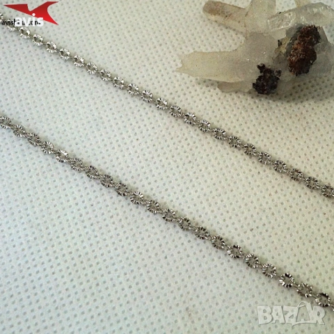 Синджир с 14К златно покритие 251101, снимка 2 - Колиета, медальони, синджири - 54658201