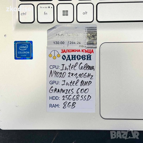Лаптоп ASUS A516MA 15,6 Инча, снимка 3 - Лаптопи за работа - 55187489