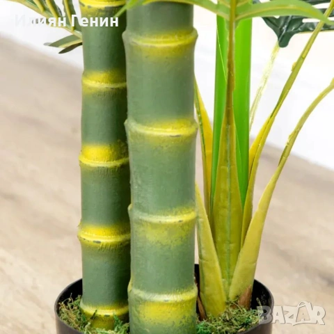 Изкуствено растение HOMCOM, изкуствена палма, снимка 3 - Изкуствени цветя - 54222764