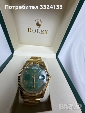 Rolex Day-Date 40 mm President Bracelet Yellow Gold 18K Green Dial