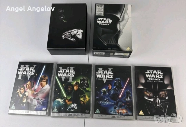 Star Wars Trilogy IV + V + VI Collection 4 Disc Box Set DVD -Super Condition, снимка 2 - DVD филми - 54815456