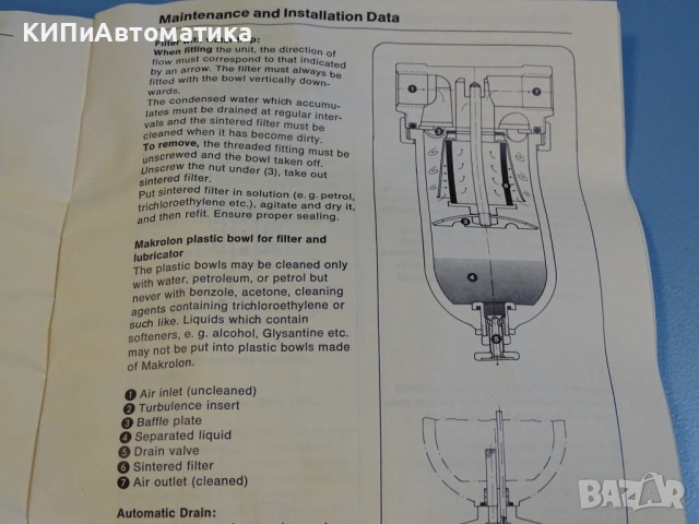 омаслител Bosch 0821301010 Pn-16Bar micro fog lubricator, снимка 9 - Резервни части за машини - 54508415