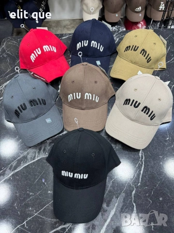 шапки с козирка miu miu 