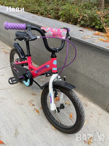 Детски велосипед CROSS DAISY 16 с помощни гуми за момиче, снимка 3 - Велосипеди - 54176793