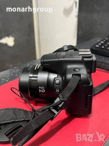 Фотоапарат Canon sx50hs със зарядно и чанта, снимка 3 - Фотоапарати - 54232199