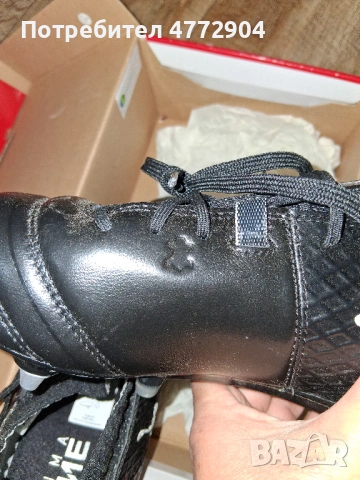 футболни обувки н.40 1/2;41 Puma One 17.1 Mx Black/White/Silver SG, снимка 5 - Футбол - 54513568