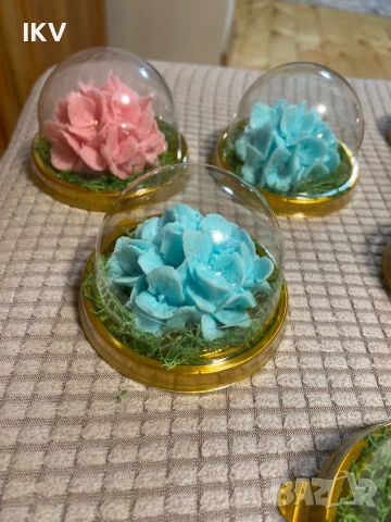 Цвете в купол , снимка 3 - Декорация за дома - 53990292