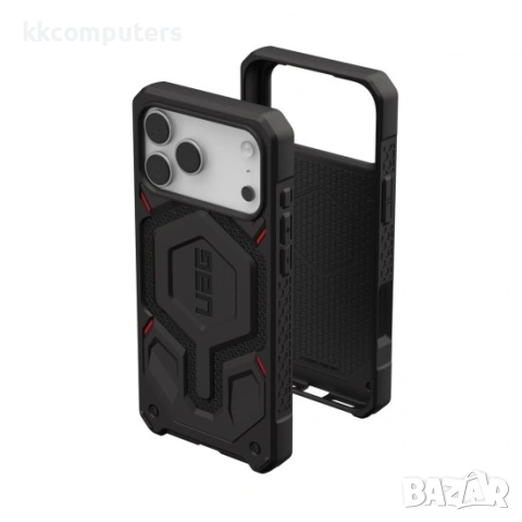 Оригинален кейс UAG Monarch Pro Kevlar, За iPhone 17 Pro Max (6.9), Черен и Протектор, снимка 6 - Калъфи, кейсове - 54160960