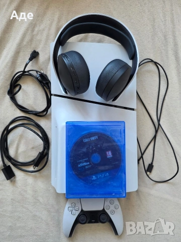 Playstation 5 slim disc със Слушалки 