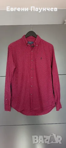 Polo Ralph Lauren мъжка риза в размер M в червен цвят каре
