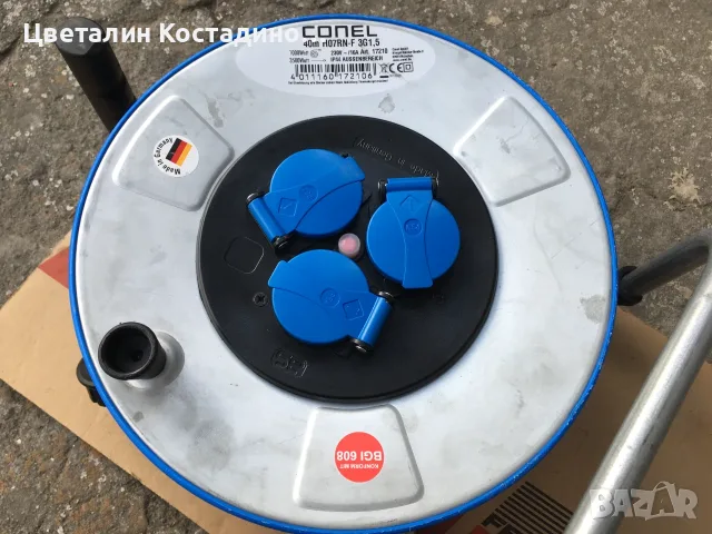немска макара с удължител на марката "Conel" 39.5 M, снимка 6 - Други инструменти - 55667777