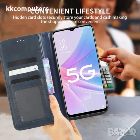 За ZTE nubia Z80 Ultra 5G Ретро Кожен Калъф Тефтер със Стойка, Портфейл и Скрийн Протектор – 3 цвята, снимка 3 - Калъфи, кейсове - 55390646