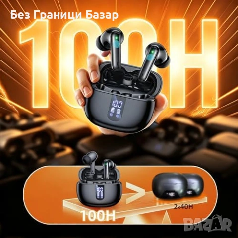 Нови Bluetooth 6.0 слушалки K9 TWS, 100ч батерия, ENC микрофон, спорт, снимка 8 - Слушалки, hands-free - 55071688