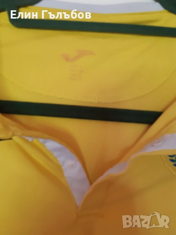 Фланелка на Левски, жълта joma, с чист гръб, снимка 3 - Фен артикули - 54912640
