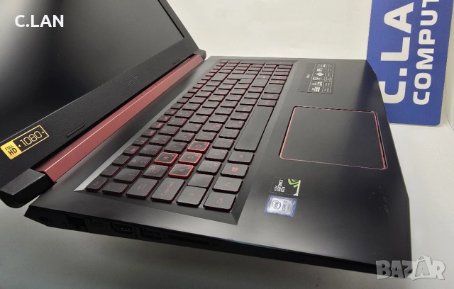 Acer Nitro 5 AN515-51 i7 7700HQ/16GB/256SSD/1TB HDD/GTX 1050-2GB/FHD/Подсветка, снимка 7 - Лаптопи за игри - 54758670
